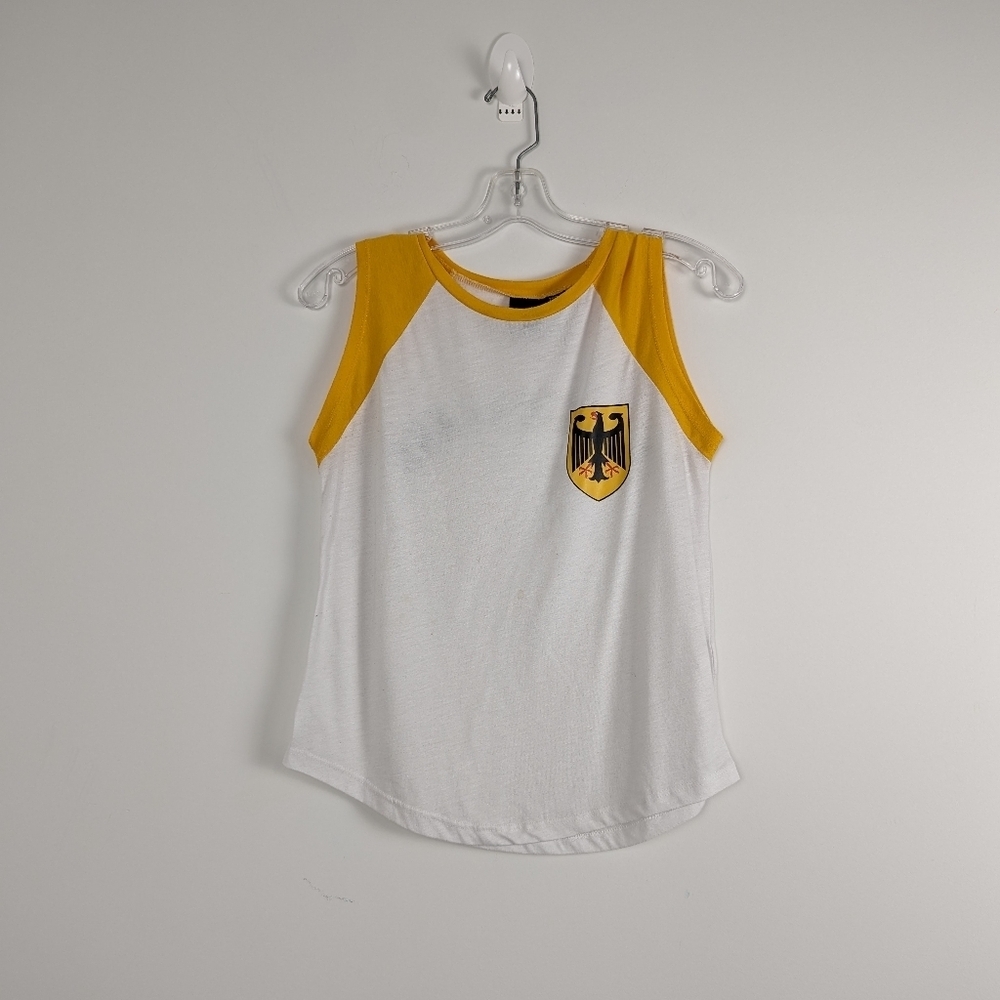 Women's Sporty Tank Top with Crest Emblem US Size 4